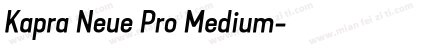 Kapra Neue Pro Medium字体转换